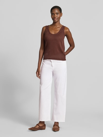 CAMBIO Regular Fit Baggy Jeans aus Lyocell-Baumwoll-Mix Weiss 1