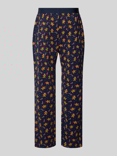 Christian Berg Men Pyjamabroek met elastische logoband Middenbruin - 3