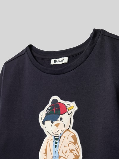 Steiff Bluza z nadrukiem z motywem Granatowy 2