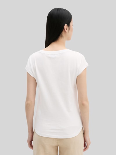 Marc O'Polo Regular Fit T-Shirt aus reiner Baumwolle Weiss 5