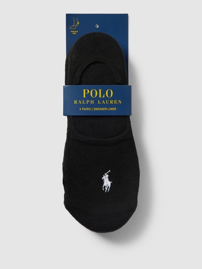 Polo Ralph Lauren Füßlinge mit Stretch-Anteil im 3er-Pack Black 3