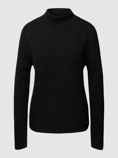 Fynch-Hatton Strickpullover mit Stehkragen Modell 'Basic' Black 2