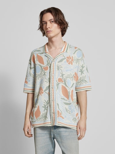 Only & Sons Relaxed Fit Freizeithemd mit Resortkragen Modell 'DUKE' Offwhite 4