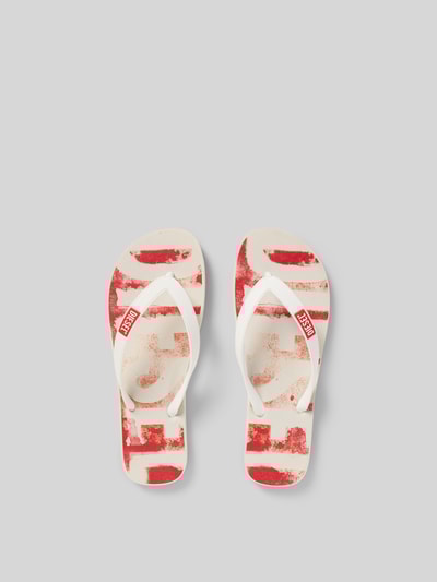 Diesel Zehentrenner mit Label-Detail Weiss 4