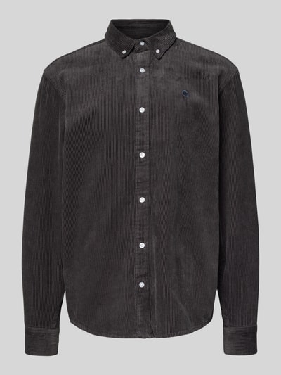 Carhartt Work In Progress Koszula casualowa o kroju regular fit z imitacji sztruksu model ‘Madison’ Antracytowy 2