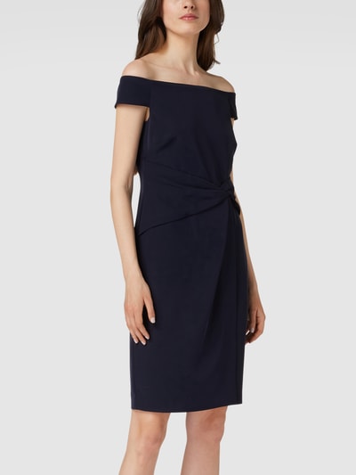 Lauren Dresses Cocktailjurk met drapering Marineblauw - 4