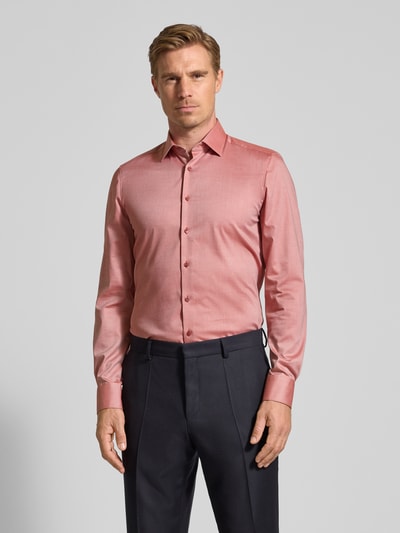 OLYMP Level Five Slim fit zakelijk overhemd met kentkraag Terracotta - 4