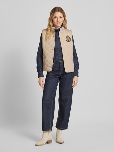 Lauren Ralph Lauren Gilet met opstaande kraag Zand - 1