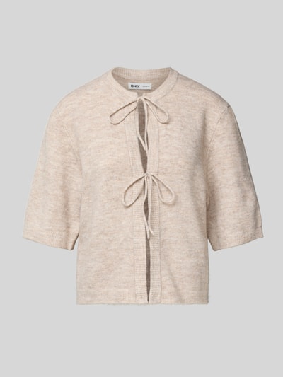Only Loose Fit Strickjacke mit Schleifen-Detail Modell 'SIMONI' Offwhite 2