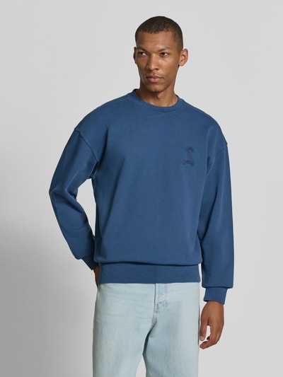 ARMEDANGELS Relaxed Fit Sweatshirt aus reiner Baumwolle Modell 'ICONIC Å GMT' Marine 4