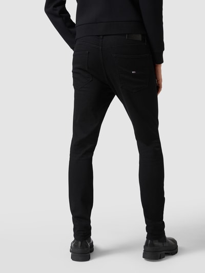 Tommy Jeans Slim Fit Jeans im 5-Pocket-Design Modell 'Austin' Black 5