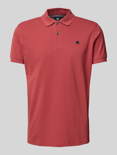 Lerros Poloshirt met labelstitching Rood - 2