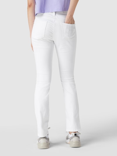 Cambio Mid Rise Jeans im Slim Fit Weiss 5