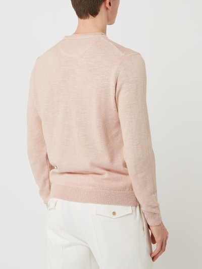 Baldessarini Pullover mit Leinen-Anteil Modell 'Kevin'  Rosa Melange 5