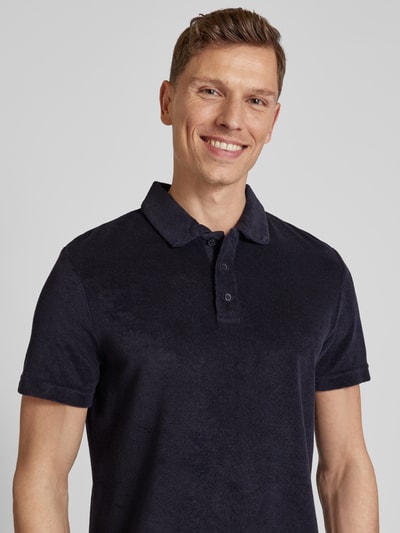 Strellson Poloshirt mit Strukturmuster Modell 'Joseph' Marine 3