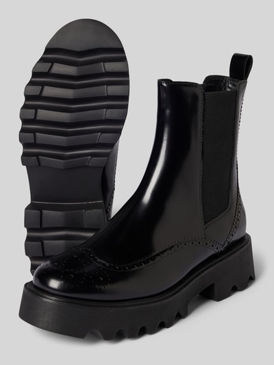 Marc Cain Bags & Shoes Buty chelsea z ażurowym wzorem Czarny 4