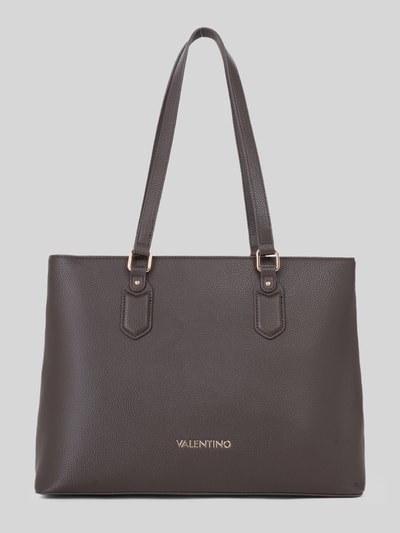 Valentino Bags Shopper mit Label-Detail Modell 'BRIXTON' Dunkelbraun 1