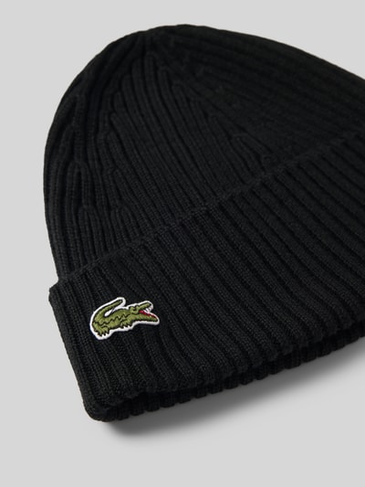 Lacoste Mütze aus reiner Wolle Black 2