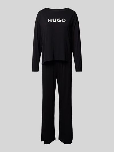 HUGO Pyjama mit Label-Print Modell 'UNITE' Black 1