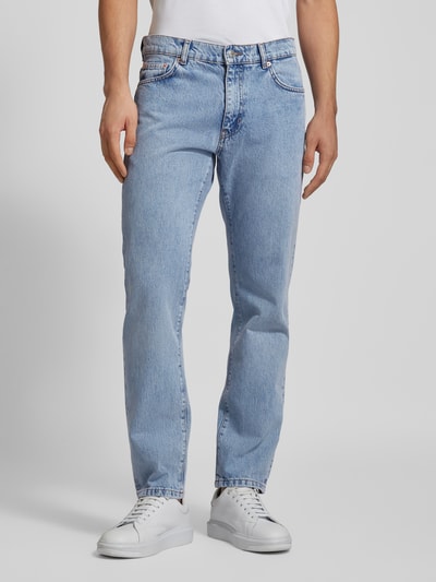 WOODBIRD Regular fit jeans in 5-pocketmodel, model 'Doc' Lichtblauw - 4