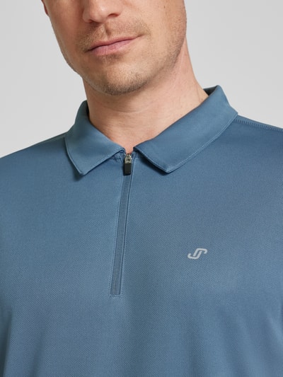 Joy Poloshirt met labelstitching, model 'CLAAS' Lichtgrijs - 3