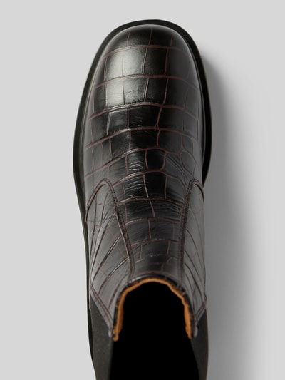 Copenhagen Boots mit elastischem Einsatz Dunkelbraun 3