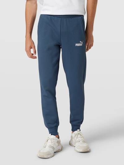 PUMA PERFORMANCE Sweatpants mit Logo-Print Modell 'ESS LOGO PANT' Rauchblau 4