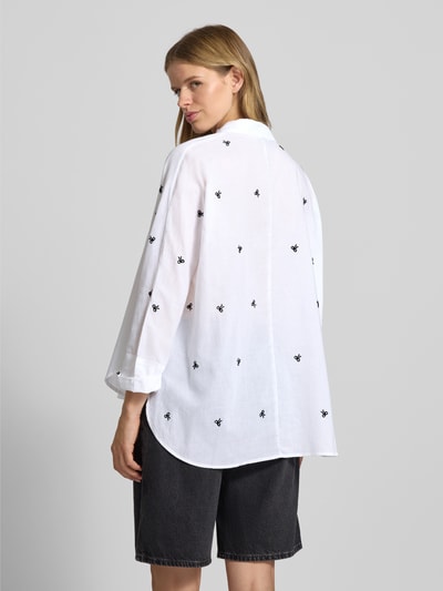 Only Loose fit overhemdblouse van puur katoen, model 'NEW LINA GRACE' Wit - 5