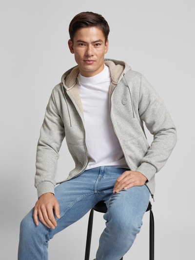 Jack & Jones Premium Sweatjacke mit Kapuze Modell 'BLUMASON' Hellgrau 3