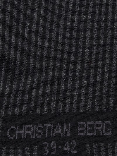 Christian Berg Men Skarpety z detalem z logo w zestawie 2 szt. Antracytowy 3