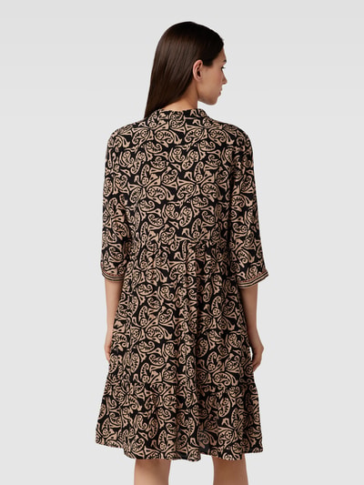 MORE & MORE Knielanges Kleid mit Allover-Muster Black 5