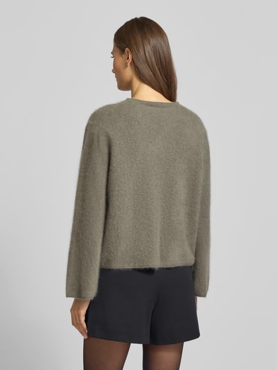 Marella Gebreide pullover van een mix van katoen en kasjmier, model 'NANTI' Olijfgroen - 5