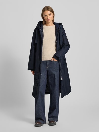 Marc O'Polo Regular Fit Parkamantel mit Kapuze Marine 1