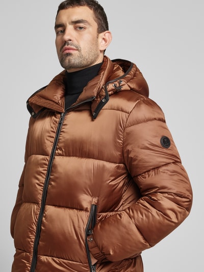 JOOP! Collection Steppjacke mit Stehkragen Modell 'Ambro' Mittelbraun 3