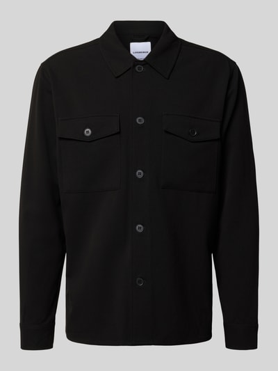 Lindbergh Overhemdjack met knoopsluiting Zwart - 2