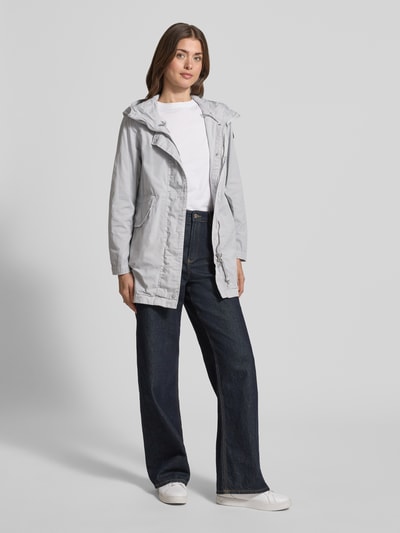 khujo parka z kieszenie z patką model 'NIKA' Jasnoszary 1