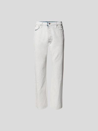 Maison Margiela Mid Rise Jeans im Relaxed Fit Weiss 2