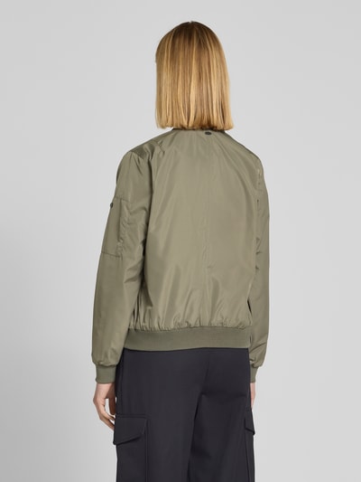 khujo Bomberjacke mit Label-Print Modell 'CEND' Khaki 5