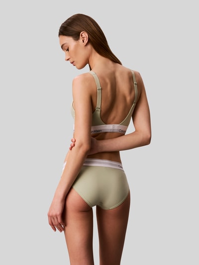 Calvin Klein Underwear Bralette aus Baumwoll-Mix Hellgruen 4