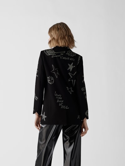 Zadig & Voltaire Blazer mit Strasssteinbesatz Schwarz 5