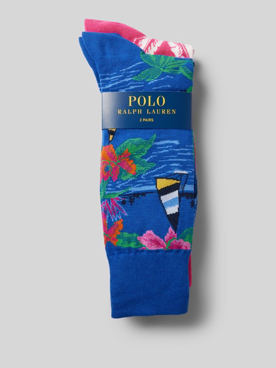 Polo Ralph Lauren Underwear Sokken met elastische ribboordjes in een set van 2 paar Blauw - 3