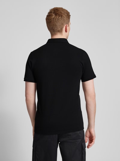 Bruun & Stengade Poloshirt mit kurzer Knopfleiste Modell 'MONIR' Black 5