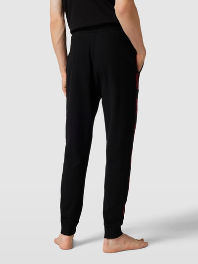 HUGO Sweatpants aus Baumwolle mit Galonstreifen Modell 'Sporty' Black 5