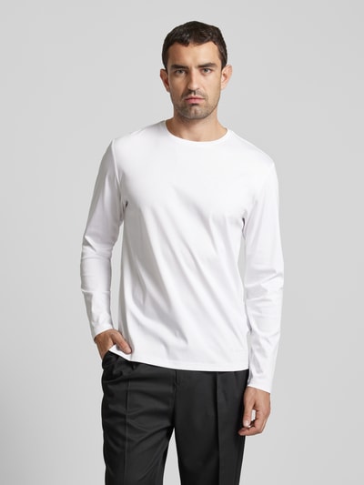 Roy Robson Longsleeve mit Rundhalsausschnitt Weiss 4