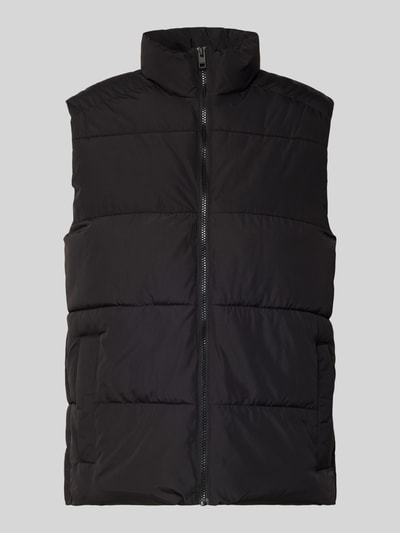 Jack & Jones Kamizelka pikowana ze stójką model ‘MAZE’ Czarny 2