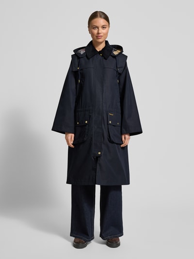 Barbour Regular Fit Parkamantel aus Baumwoll-Mix Marine 4