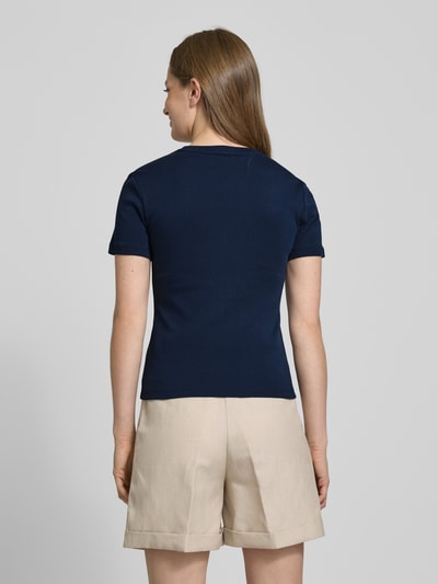 Tommy Hilfiger Slim Fit T-Shirt aus reiner Baumwolle Marine 5