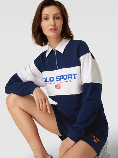 Polo Sport Sweatshirt in Two-Tone-Machart Marine 3