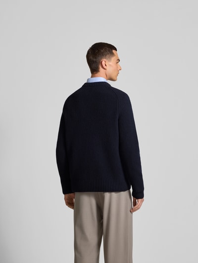 Closed Wollpullover in Strick-Optik Dunkelblau 5