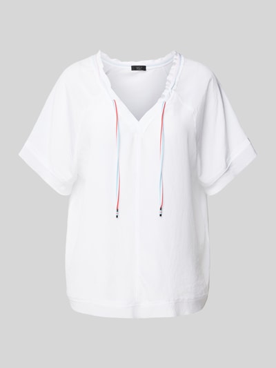 Marc Cain Blusenshirt mit V-Ausschnitt Weiss 2